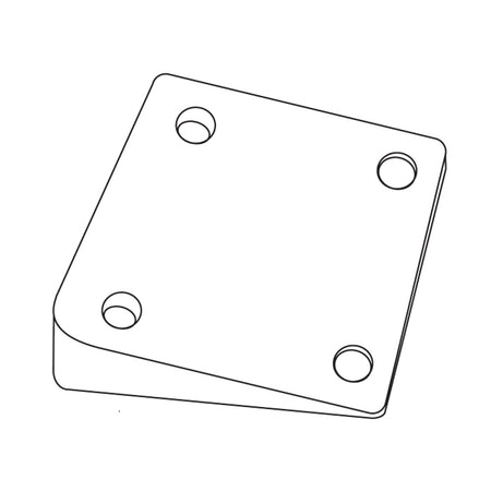Post Leveling Wedged Shim for 1:12 Slope