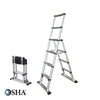 10 ft Reach Professional Wide Step Telescoping A-frame Ladder