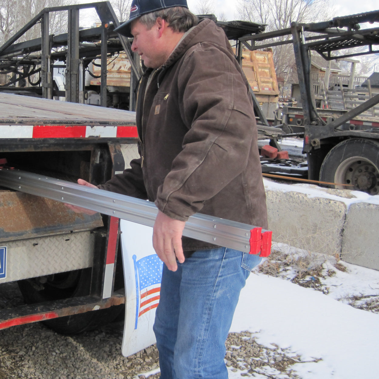 7 ft Double sided folding step ladder (STIK)